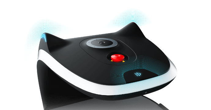 A remote control featuring a bright red light, showcasing a sleek and functional design that's both stylish and user-friendly.