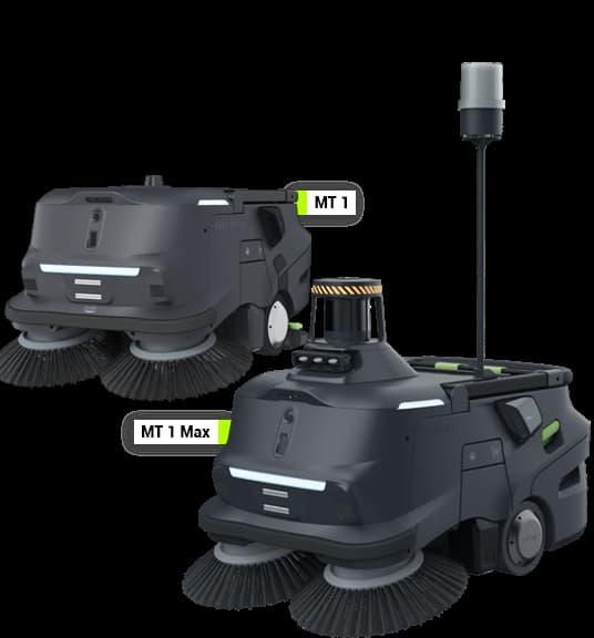 Autonome Kehrroboter PUDU MT1 und MT1 Max für die Reinigung grosser gewerblicher Flächen