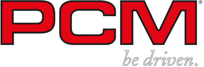 Das Logo von PCM mit weissem Hintergrund.