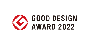 Logo of the Good Design Awards 2022, which stands for outstanding design and creative excellence.