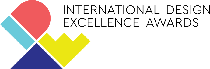 The logo of the International Design Excellence Awards symbolizes professional competence and recognizes exceptional achievements in industrial design.